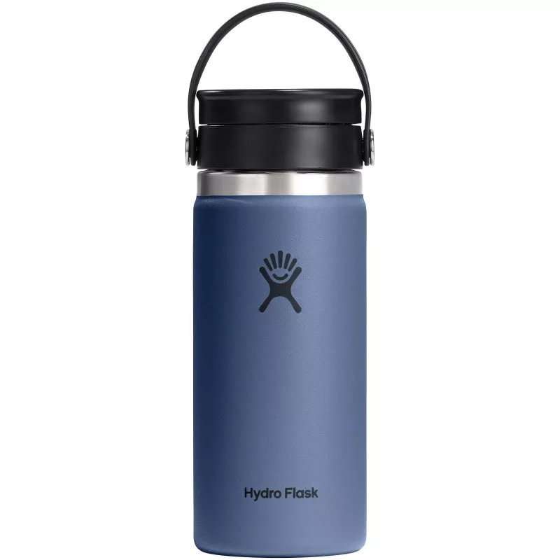 Kubek termiczny Hydro Flask Wide Mouth 473 ml ze stali nierdzewnej, z izolacją termiczną i pokrywką Flex Sip™ - Średnioniebieski (10098852)