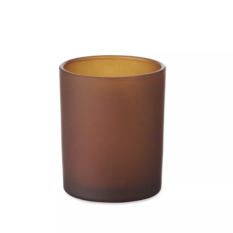 Świeca zapachowa wanilia w szkle 80 g KIVAS WOOD - Brazowy (MO2708-01)