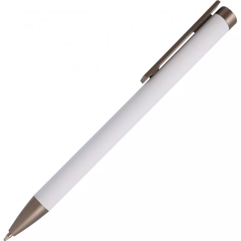 Długopis aluminiowy z dużym klipsem SOUTHAMPTON - biały (556006)