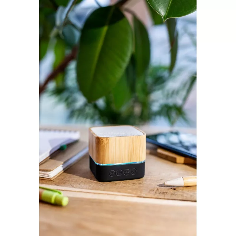 Bambusowy głośnik bezprzewodowy 3W | Sheppard - drewno (V0135-17)
