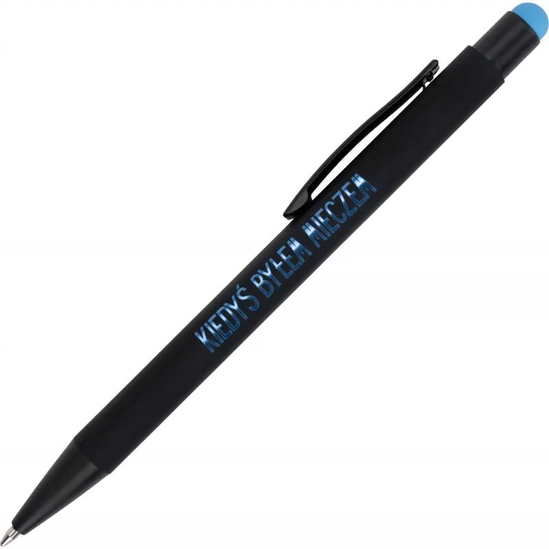 Długopis metalowy touch pen soft touch OHARA - jasnoniebieski (462424)