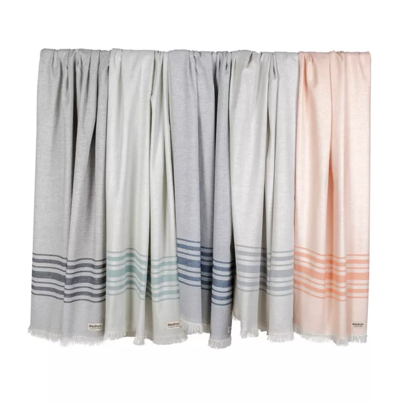 Ręcznik 100 x 180 cm Hammam Ukiyo Yumiko AWARE™ - szary (P453.792)