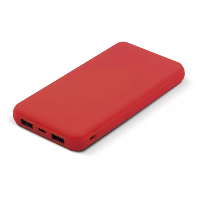Powerbank Elite gumowany 8000 mAh - czerwony (LT95087-N0021)