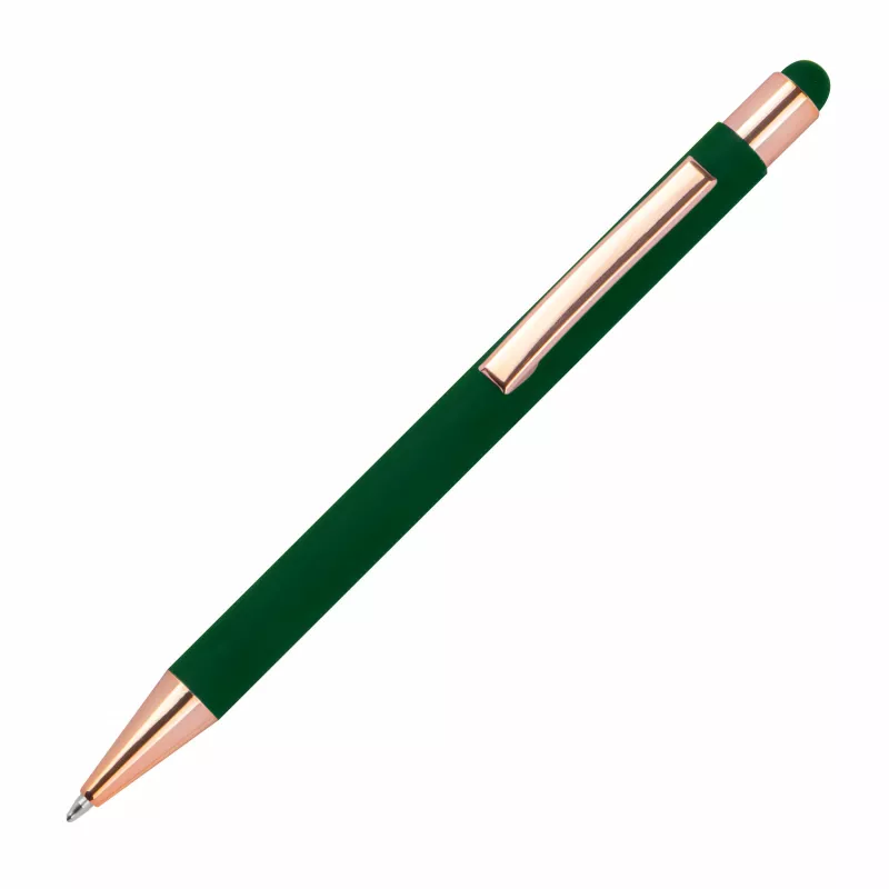 Długopis metalowy touch pen soft touch MIRAMAR - ciemnozielony (432899)