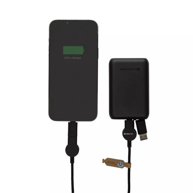 Kabel do ładowania 6 w 1 45W Urban Vitamin Oakland - czarny (P302.701)