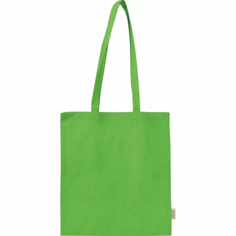 Torba bawełniana z długimi uszami 180g/m2 z materiałów z recyklingu GLEN - jasnozielony (6469829)
