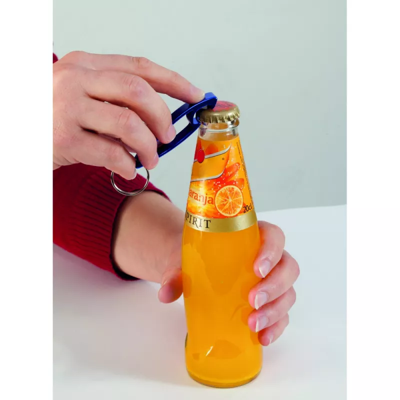 Brelok do kluczy, otwieracz do butelek - pomarańczowy (V4760/A-07)