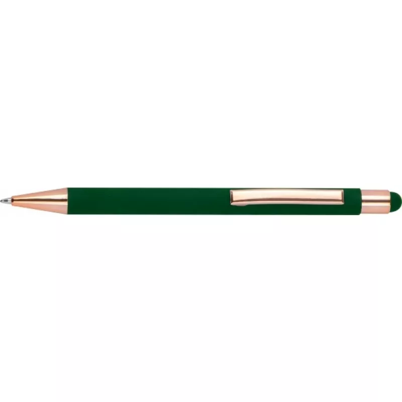 Długopis metalowy touch pen soft touch MIRAMAR - ciemnozielony (432899)