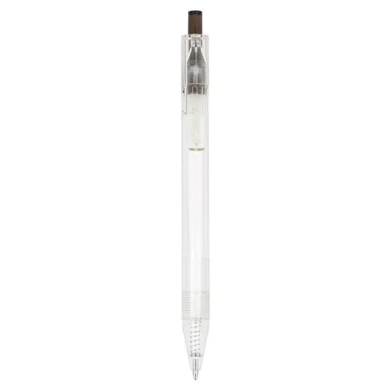 Długopis z R-PET - czarny transparentny (LT80562-N0402)