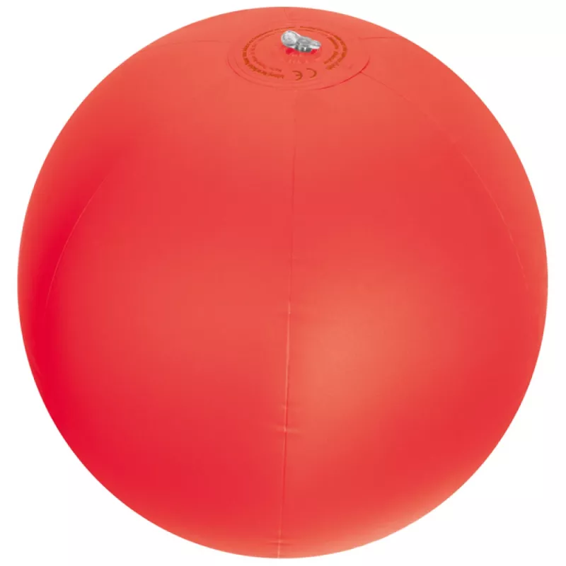 Dmuchana piłka plażowa jednokolorowa średnica 26 cm - czerwony (5102905)