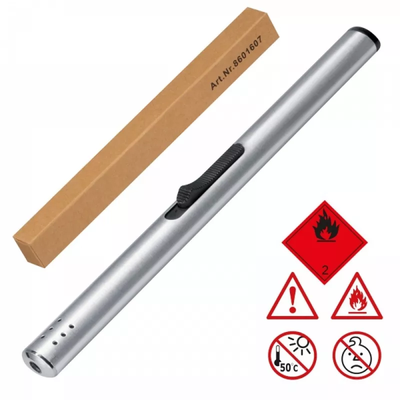 Zapalarka metalowa GRANT - szary (8601607)