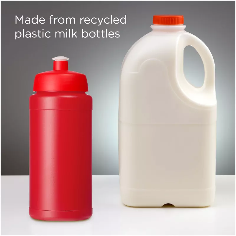 Baseline 500 ml butelka sportowa z recyklingu - Czerwony-Czerwony (21044492)