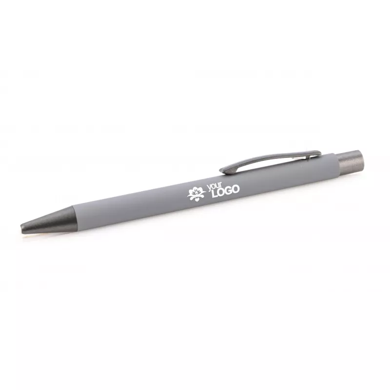 Długopis aluminiowy z gumowaną powierzchnią GOMA - szary (19617-14)