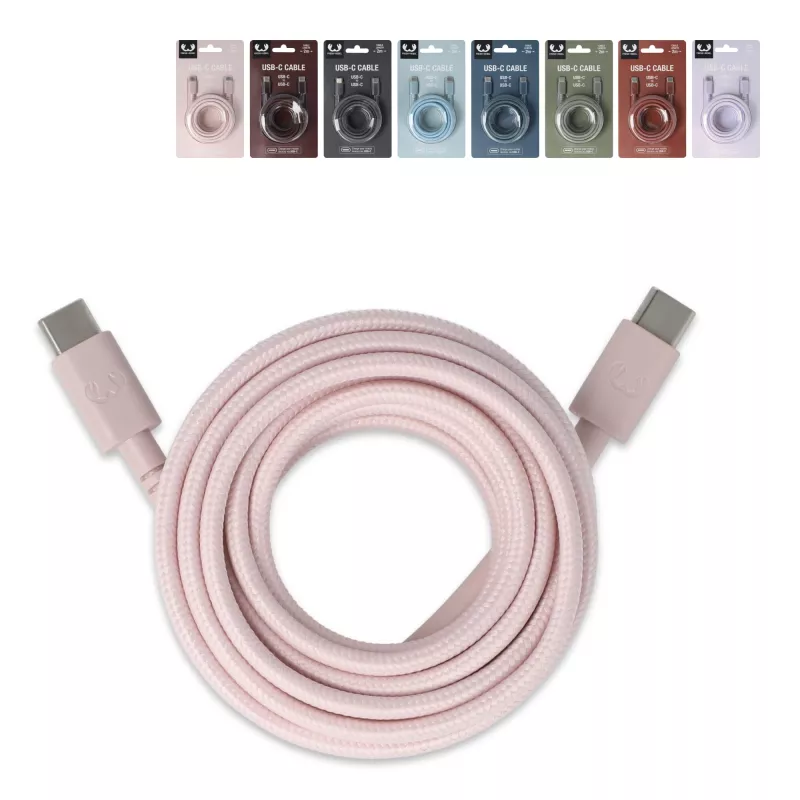 2UCC200 | Kabel Fresh 'Rebel USB-C do USB-C 2,0 m - Deep Mauve (LT49409-N0046)