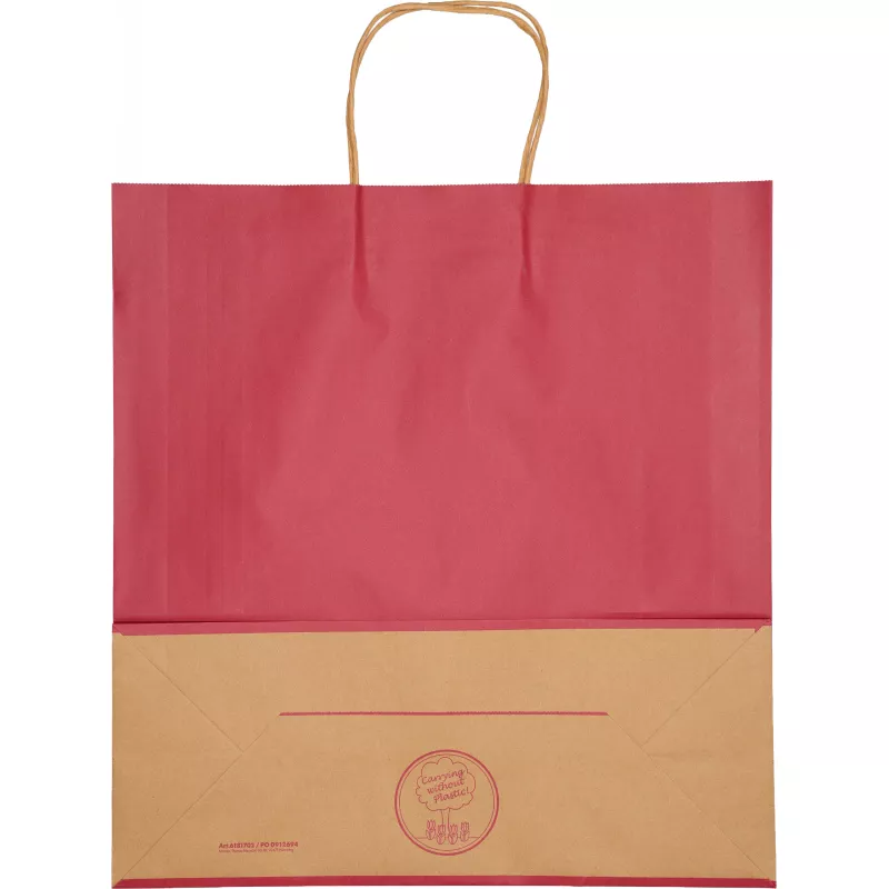 Torba papierowa duża 120 g/m2 GUS - bordowy (6181702)