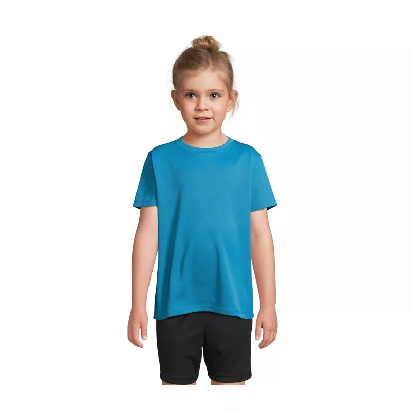 Koszulka sportowa dziecięca Sol's SPRINT KIDS - Aqua (S04773-AQ)