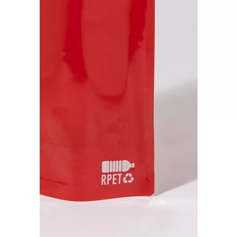Carabol składana butelka RPET - czerwony (AP800231-05)
