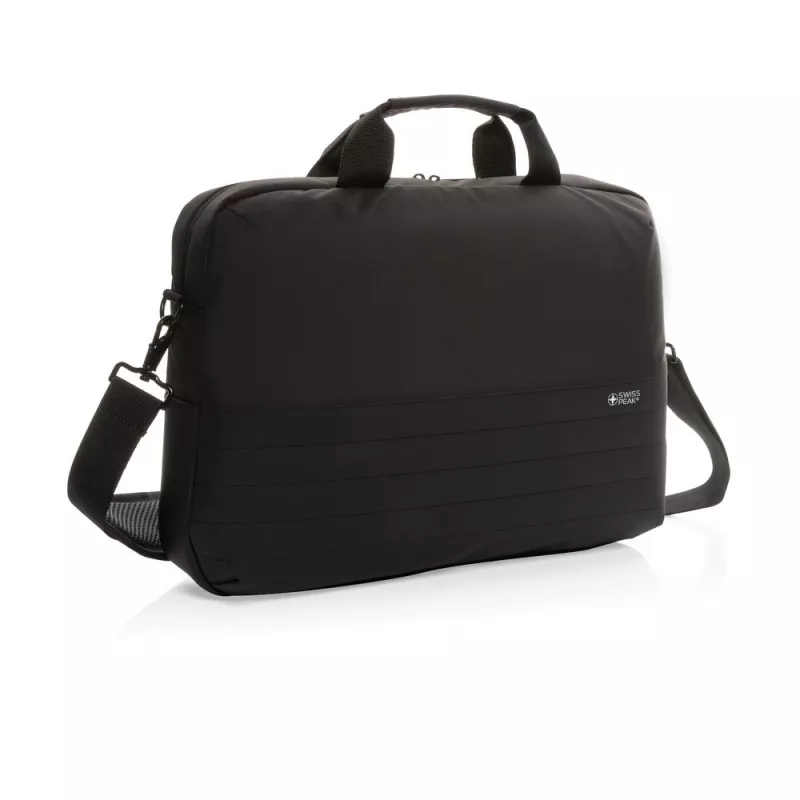 Torba na laptopa 15,6" Swiss Peak AWARE™, ochrona RFID - czarny (P763.121)