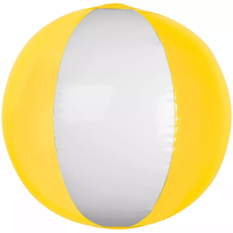 Dmuchana piłka plażowa transparentna średnica 26 cm - żółty (5091408)