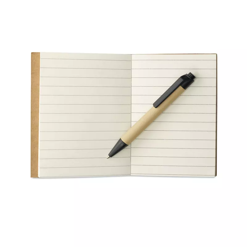 Notes z długopisem 80 kartek w linię CARTOPAD - Czarny (MO7626-03)