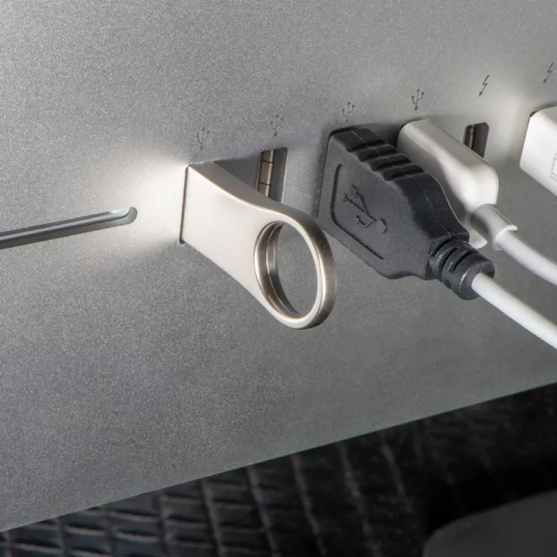 Pendrive metalowy 8GB 2.0 ROSEMARIE - szary (2149307)