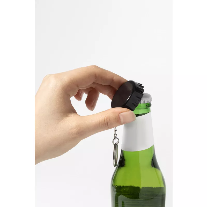 Popcap brelok z otwieraczem do butelek RABS - czarny (AP800336-10)