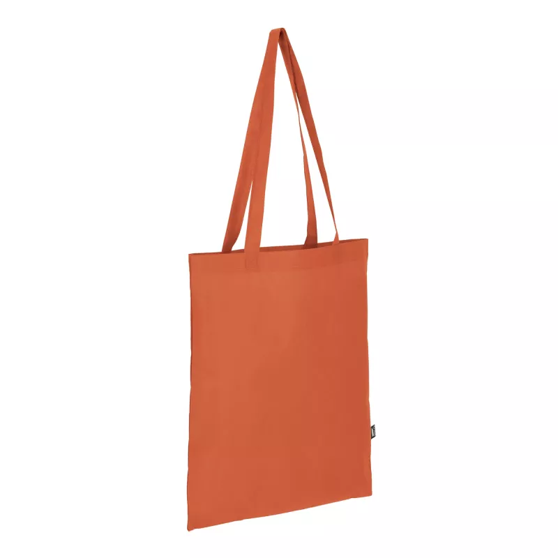 R-PET Torba transportowa z długimi uchwytami z włókniny 38 x 42 cm 75 g/m² - pomarańczowy (LT91328-N0026)