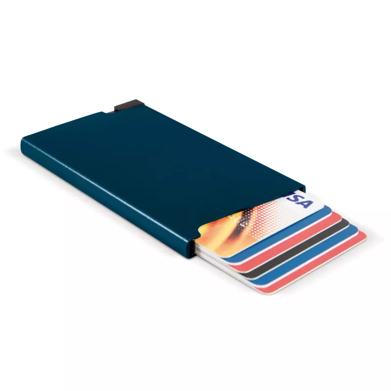 Aluminiowy card-holder - ciemnoniebieski (LT91190-N0010)