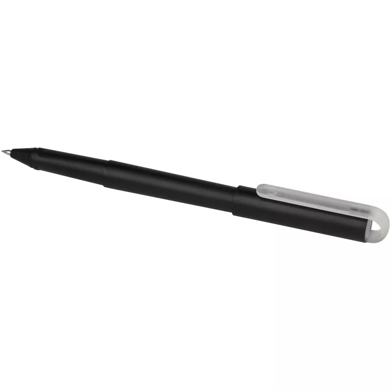 Mauna długopis żelowy z tworzywa PET z recyklingu - Czarny (10780990)