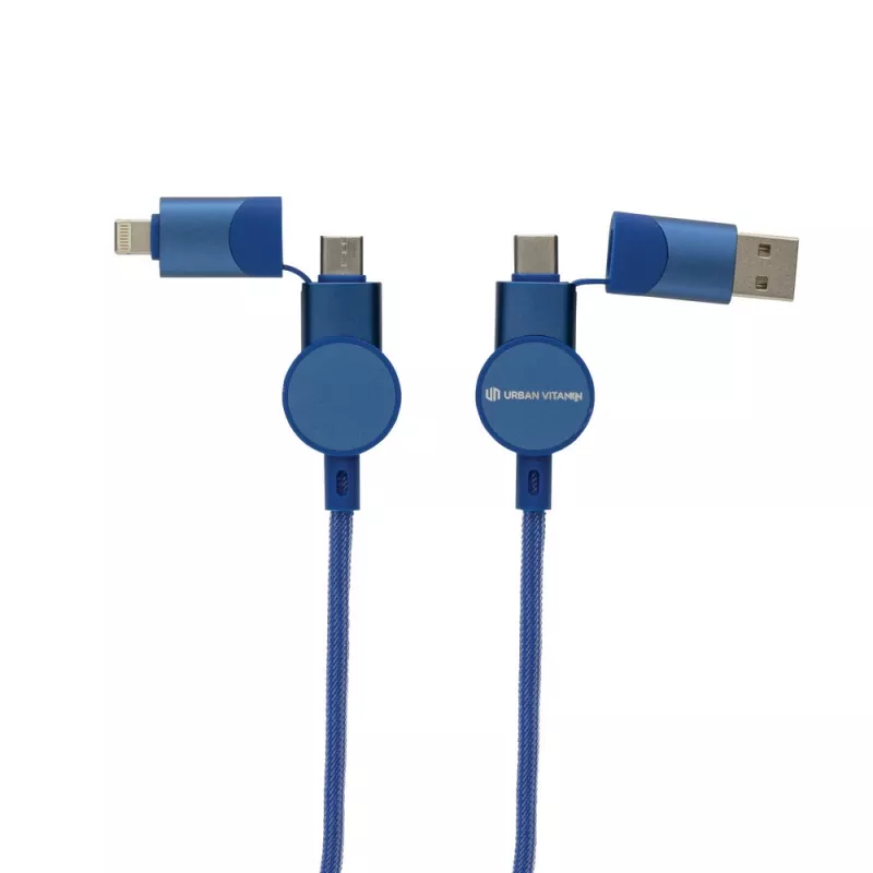 Kabel do ładowania 6 w 1 45W Urban Vitamin Oakland - niebieski (P302.705)