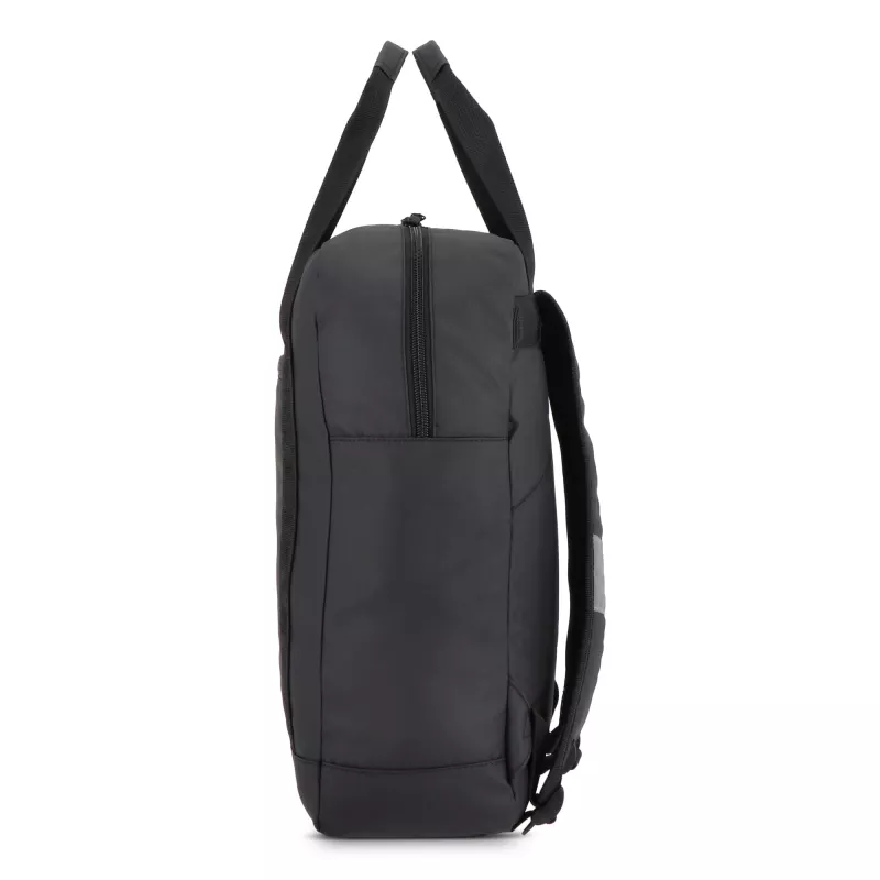 Plecak z powłoką PU, wykonany z materiału R-PET 600D, 27,5 x 12 x 37,5 cm, 12 l - czarny (LT95362-N0002)