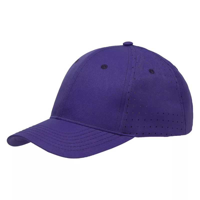 Czapka z daszkiem 6-panelowa z poliestru poly twill z perforacją 160 g/m² #3975 - Fioletowy (HW-3975-PURPLE)