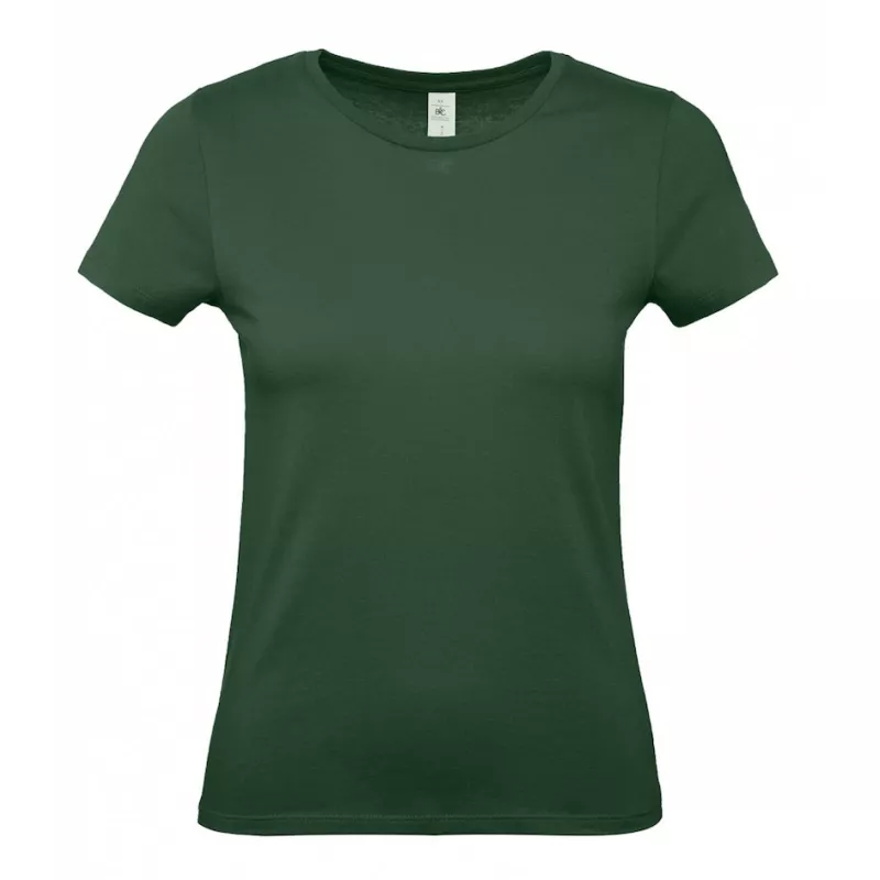 Damska koszulka reklamowa 145 g/m² B&C #E150 / WOMEN - Bottle Green (540) (TW02T/E150-BOTTLE GREEN)