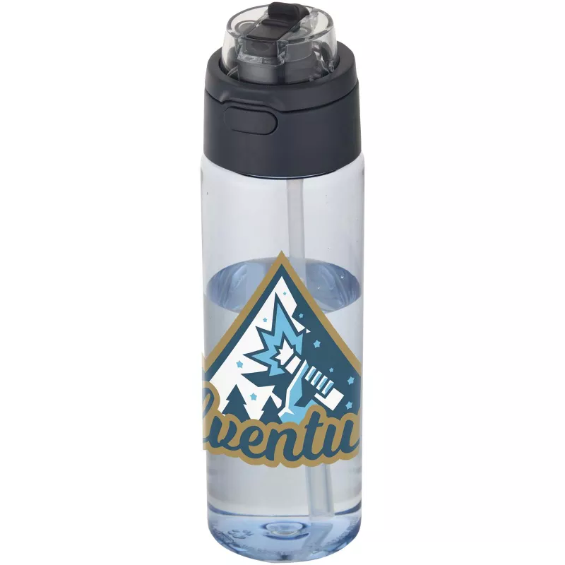Bidon na wodę Theron o pojemności 700 ml, wykonany z tworzywa sztucznego pochodzącego z recyklingu (RCS), z pokrywką o podwój - Hale Blue (10095055)