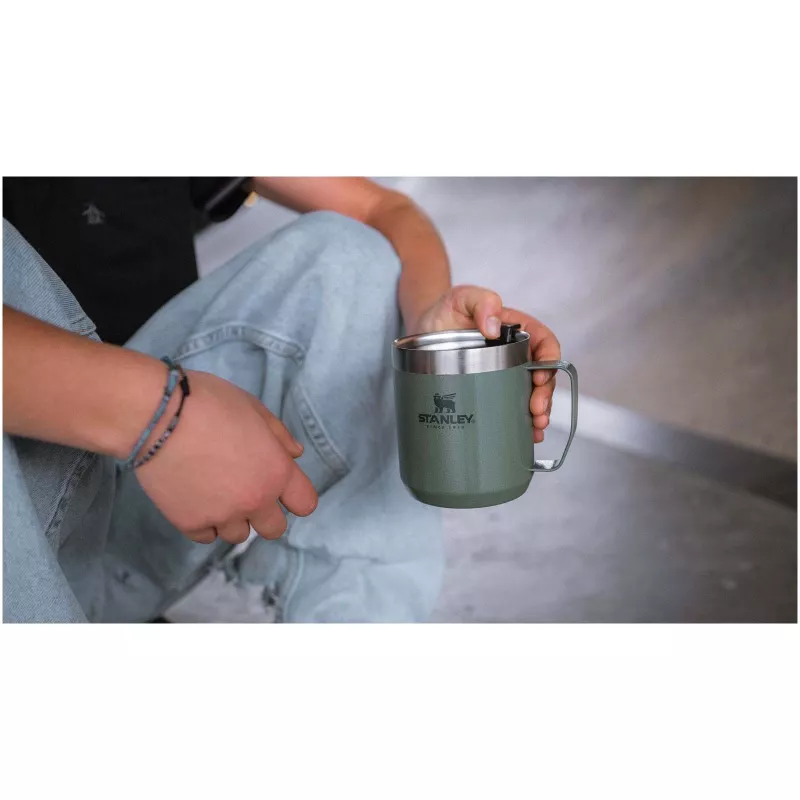 Kubek kempingowy Stanley Everyday 350 ml ze stali nierdzewnej - Leśny zielony (10094964)
