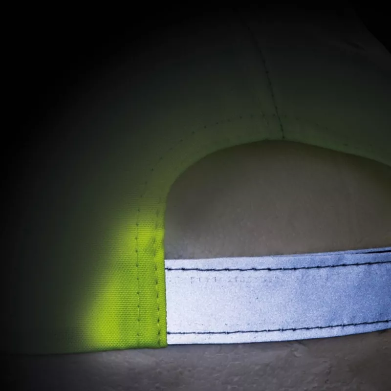 Czapka z daszkiem dla dzieci odblaskowa 6 paneli HALINA - żółty (5339808)