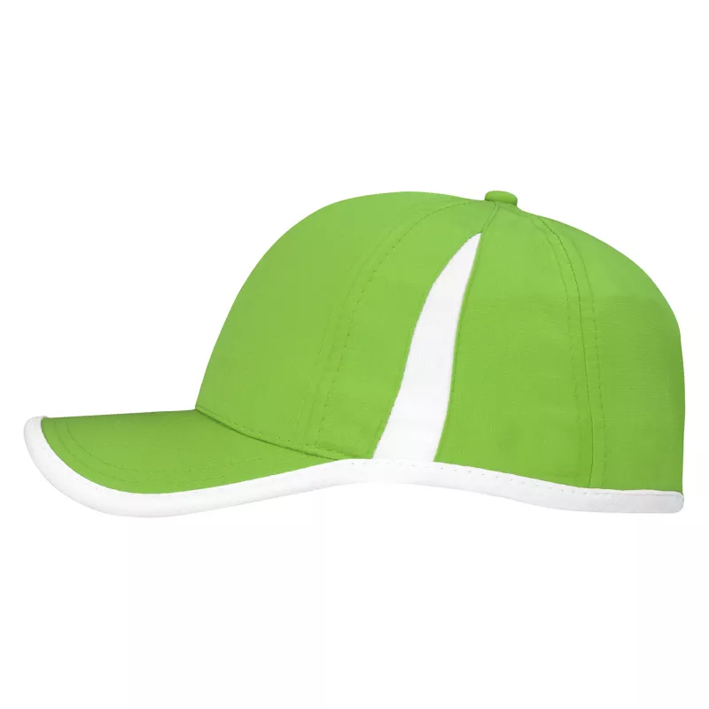 Czapka z daszkiem z poliestru RipStop 150g/m² #4004 - zielono-biała (HW-4004-BRIGHT GREEN / WHITE)