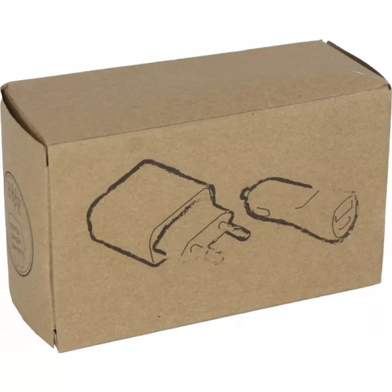 Zestaw podróżny ładowarka i wtyczka CHINA - biały (251606)