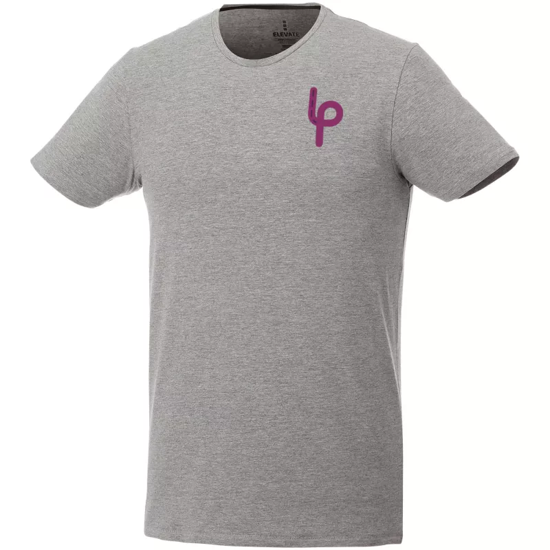 Męski organiczny t-shirt Balfour - Szary melanż (38024-GREY MEL)