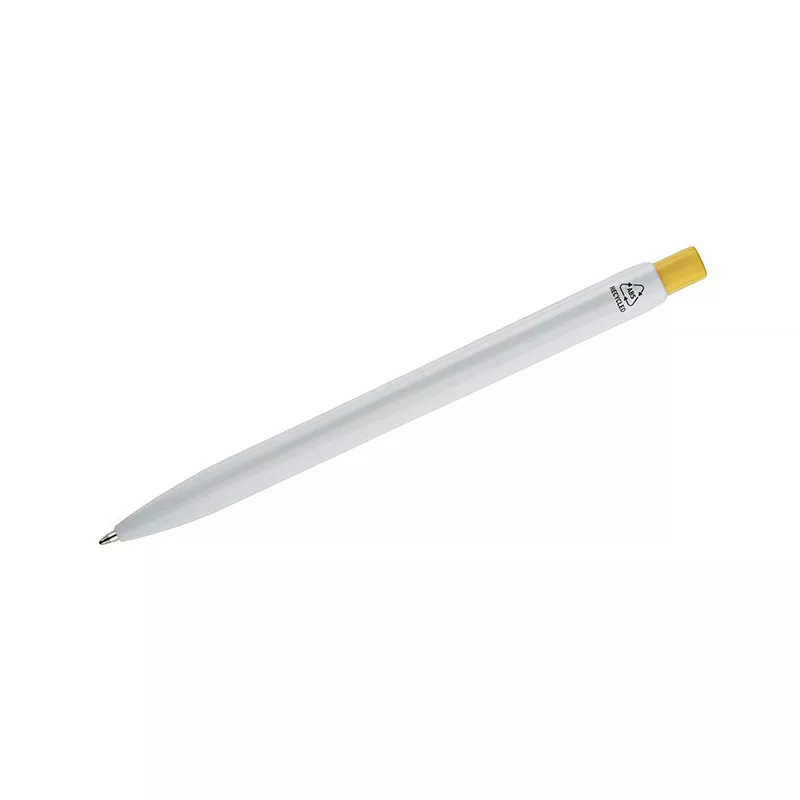 Długopis z tworzywa rABS KLIBO - żółty (19739-12)