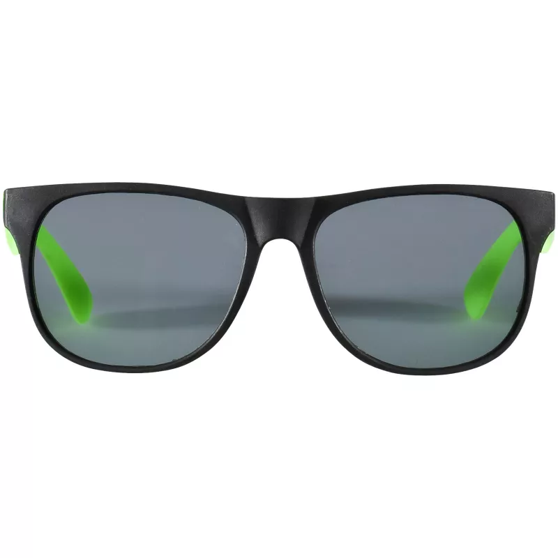 Reklamowe okulary przeciwsłoneczne RETRO - Czarny-Neonowy zielony (10034404)