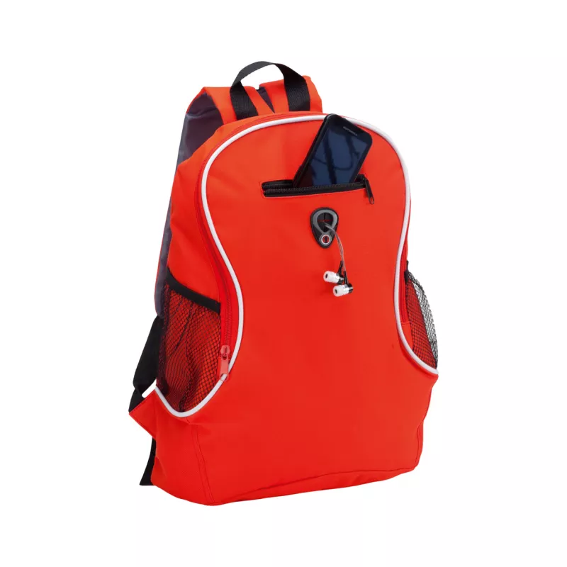Plecak reklamowy z poliestru 360g/m² Humus - czerwony (AP791845-05)