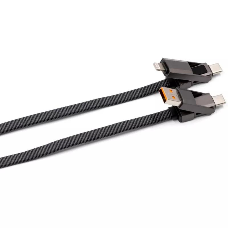 Kabel do ładowania BrandCharger Thor Eco - grafitowy (VB194-15)