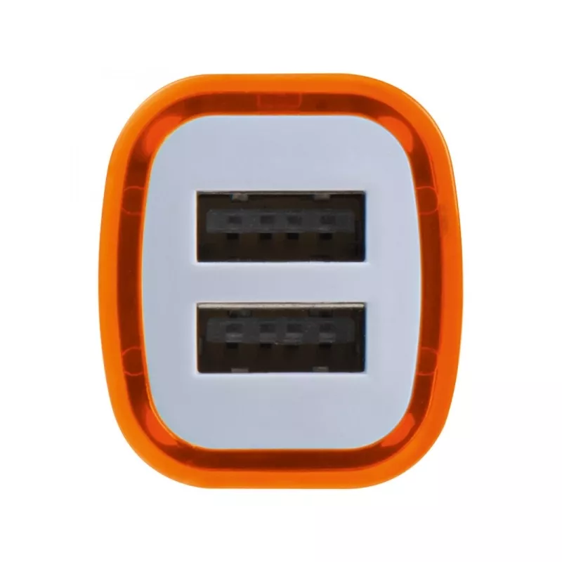 Ładowarka samochodowa USB FRUIT - pomarańczowy (092810)