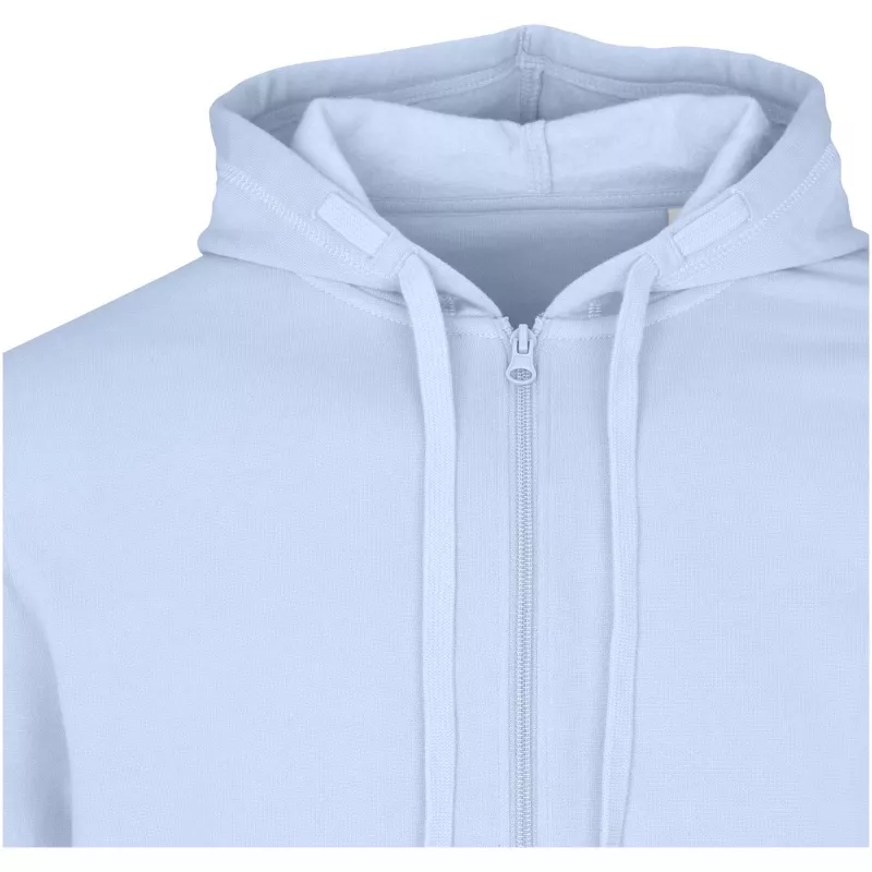 Jasper bluza unisex z kapturem z materiału organicznego pochodzącego z recyklingu z certyfikatem OCS, o gramaturze 280 g/m² - Niebieski mgła (39666-MISTBLUE)