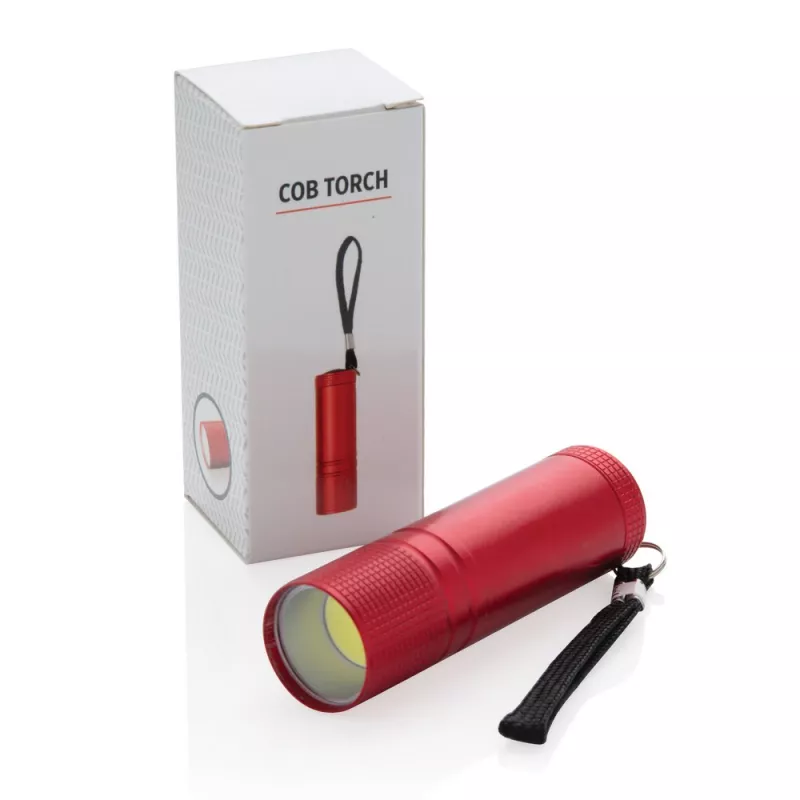 Latarka COB - czerwony (P513.824)