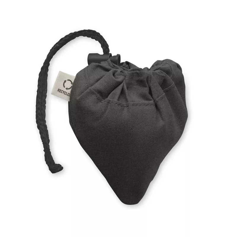 Torba składana z recyklingu 140 g/m² CARRIE COLOUR - Czarny (MO2487-03)