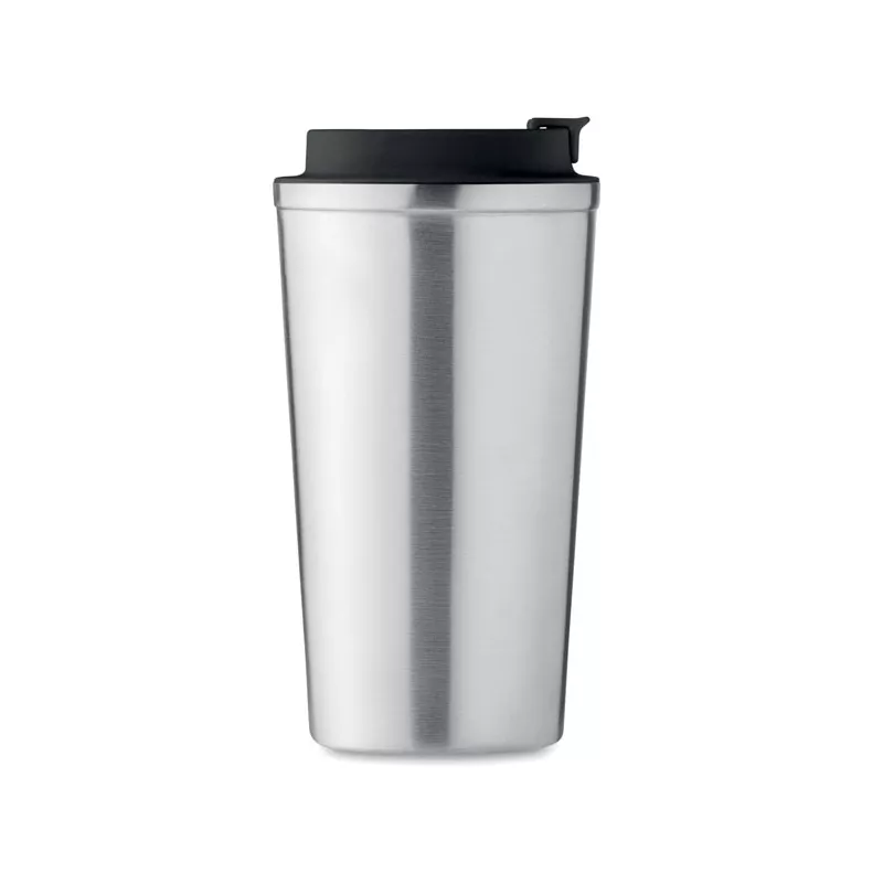 Kubek termiczny ze stali z recyklingu 510 ml BRACE + - Srebrny Mat (MO6579-16)