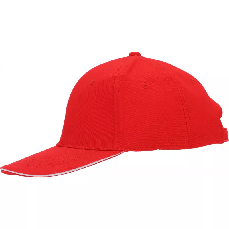 Czapka z daszkiem 6 paneli SAN FRANCISCO - czerwony (046605)