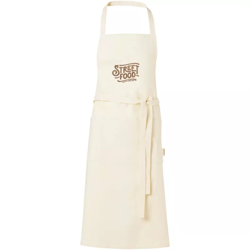 Odisha fartuch organiczny z certyfikatem OCS o gramaturze 200 g/m² - Piasek pustyni (11351606)